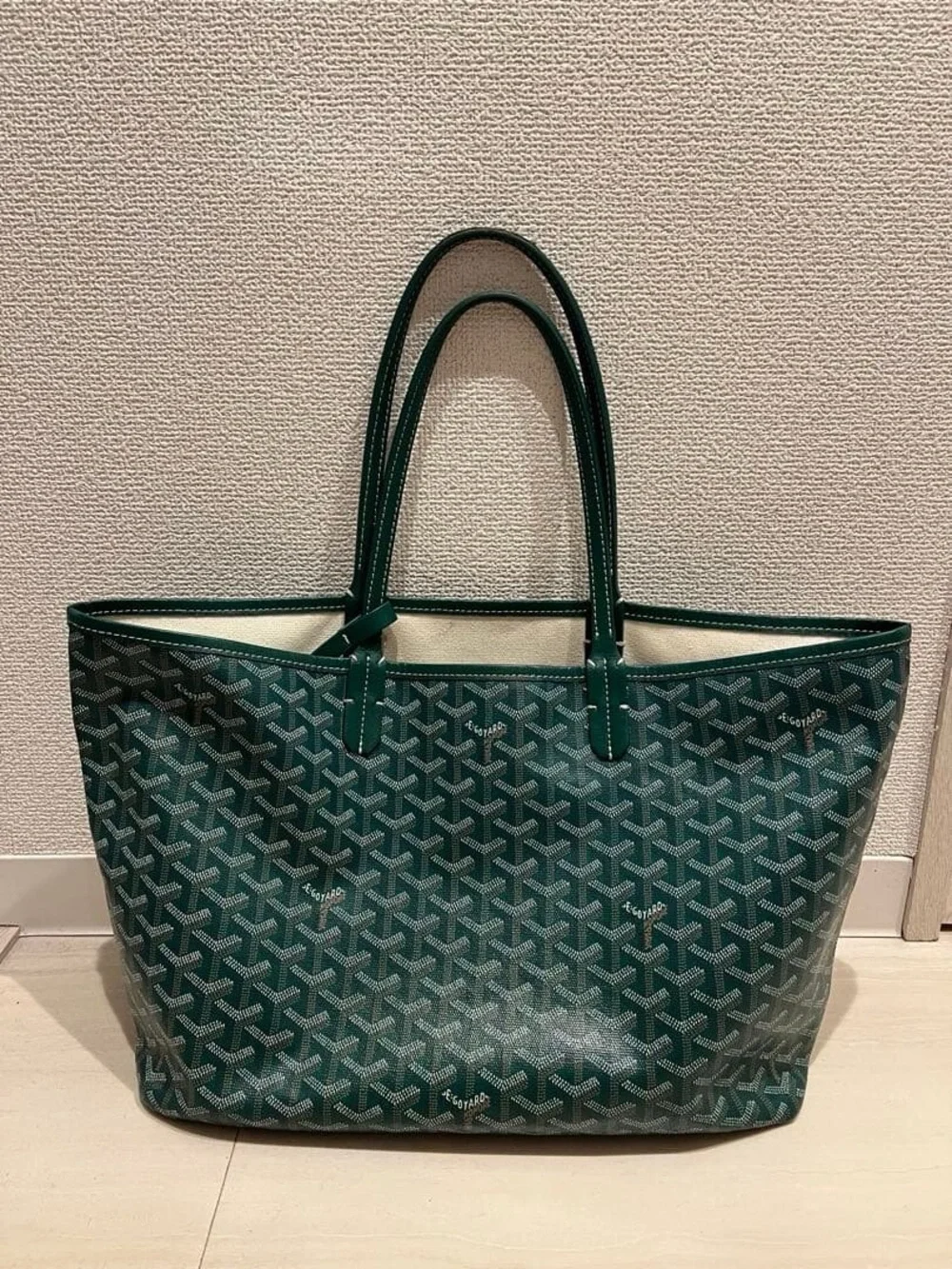 Goyards Goyardine Canvas St. Louis PM Tote